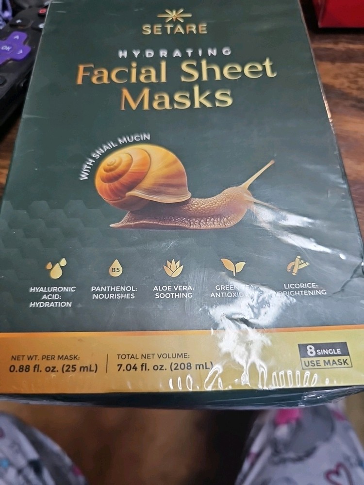 Setare Snail Mucin Collagen Hyaluronic Acid Hydrating Sheet Mask Single