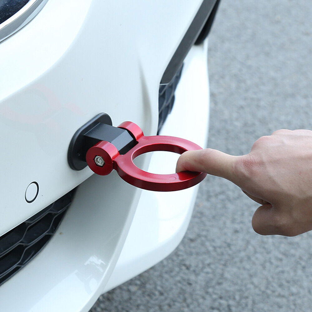 Universal Car Accessories Trailer Hook Car Front Bar Modified Traction Hook Red