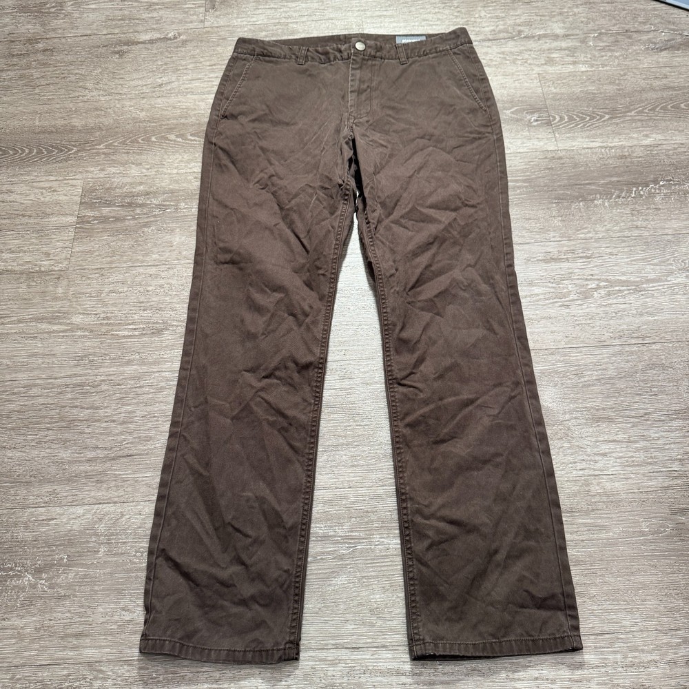Bonobos Pants Mens 34 Brown Chino Slim Straight Stretch Casual Workwear 34x31