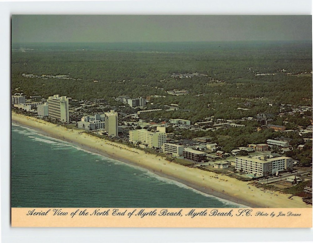Postcard Aerial View Myrtle Beach South Carolina USA