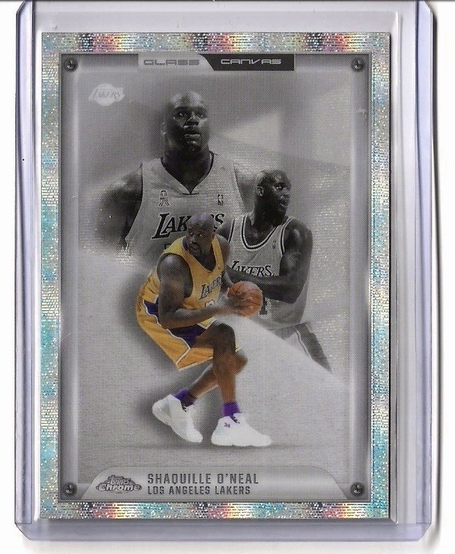 2025-26 Topps Chrome Shaquille O'Neal Case Hit SSP Glass Canvas Lakers