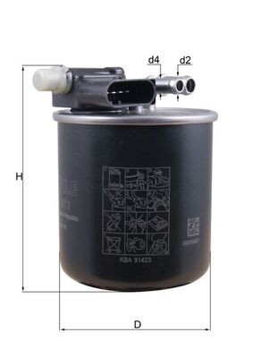 KL 911 Knecht fuel filter for Infiniti, Mercedes-Benz