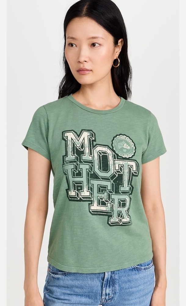 Mother Shirt  X-Small Green Graphic The Sinful Tee Short Sleeve