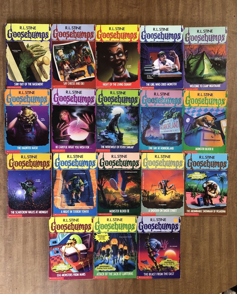 Goosebumps Book Lot Of 18 Vintage 90s First Editions RL Stine