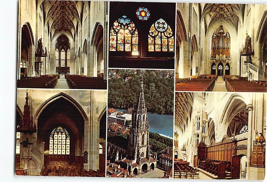 Postcard The Cathedral Bern Switzerland