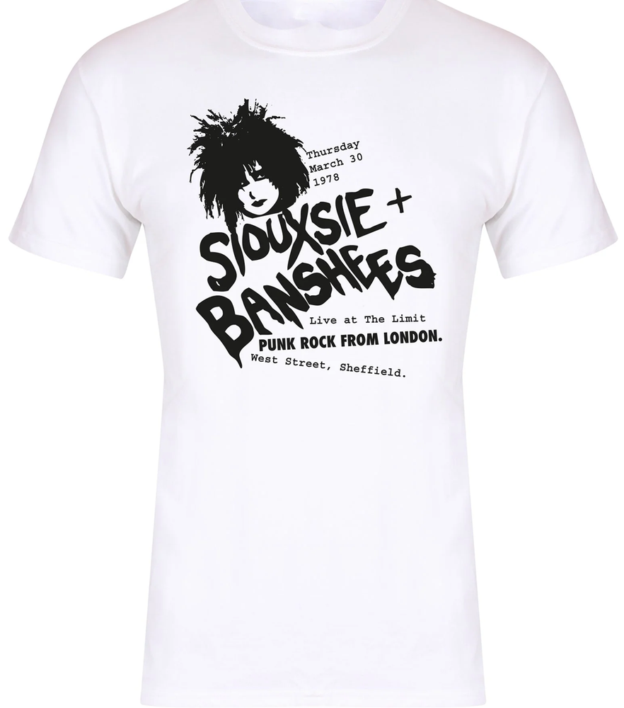 Siouxsie and the Banshees band punk rock white T-shirt S to 5Xl XX523