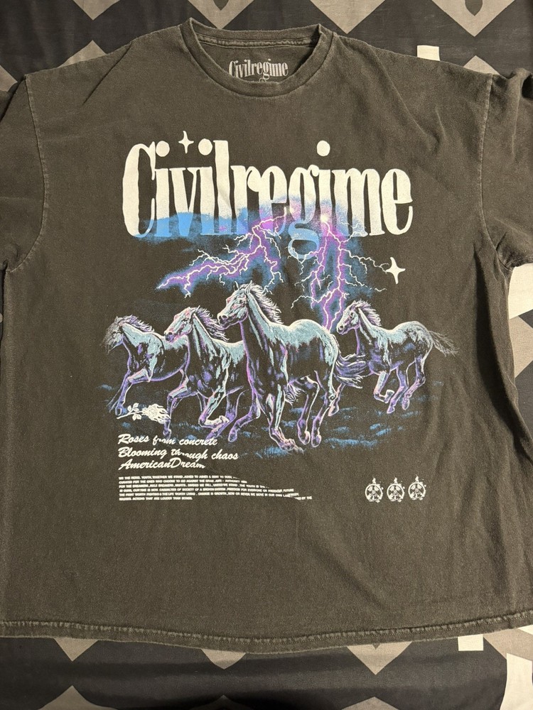 Civil Regime Premium Shirt Blazing Through Chaos  Large