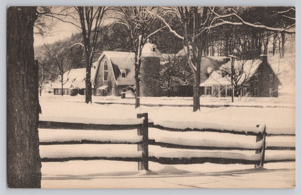 Cooperstown NY New York Farmers Museum Vintage Postcard