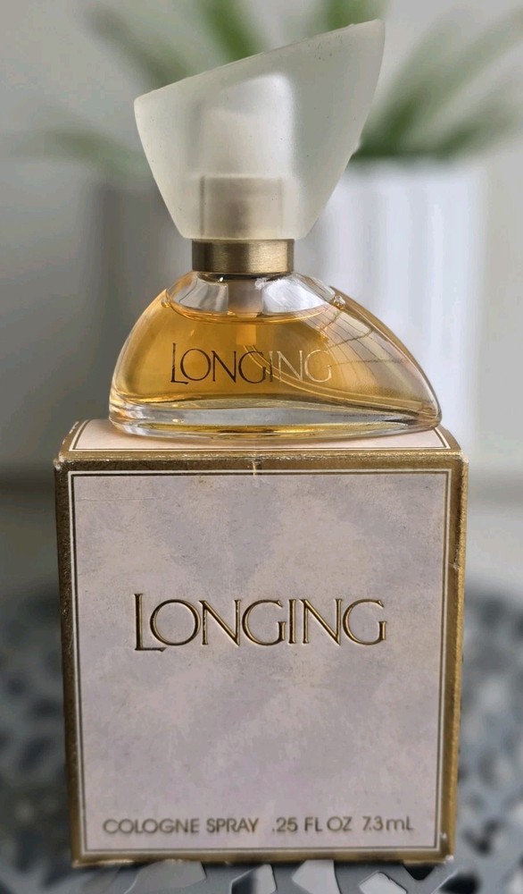 VTG 80s Coty Longing Cologne Perfume Spray Mini 0.25 oz Y2K Rare Discontinued