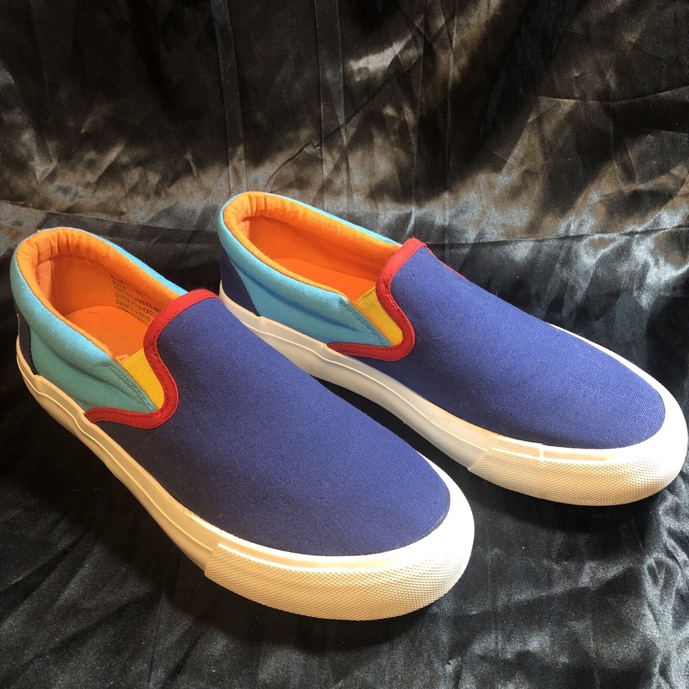 ALDI Women’s Size 8 Slip On Canvas Multi Color Shoes (Vans Style)