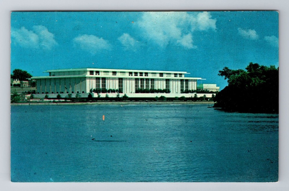 Washington DC, John F Kennedy Center, Antique Vintage Souvenir Postcard