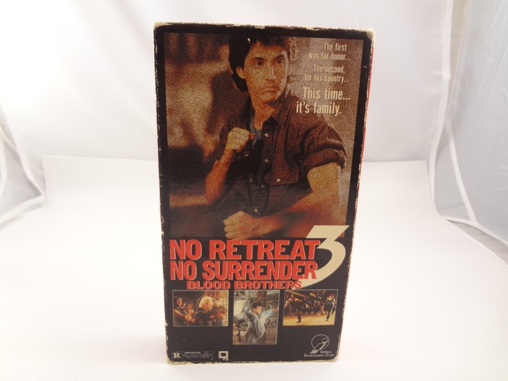 No Retreat No Surrender 3 Blood Brothers VHS Tape Action Movie 1989