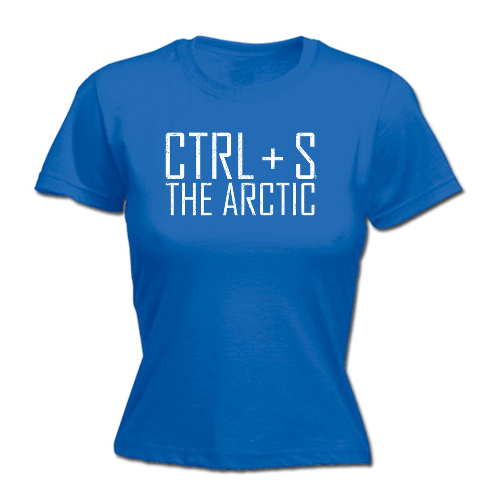 Ctrl S Save The Arctic - Womens T Shirt Funny T-Shirt Novelty gift tshirt