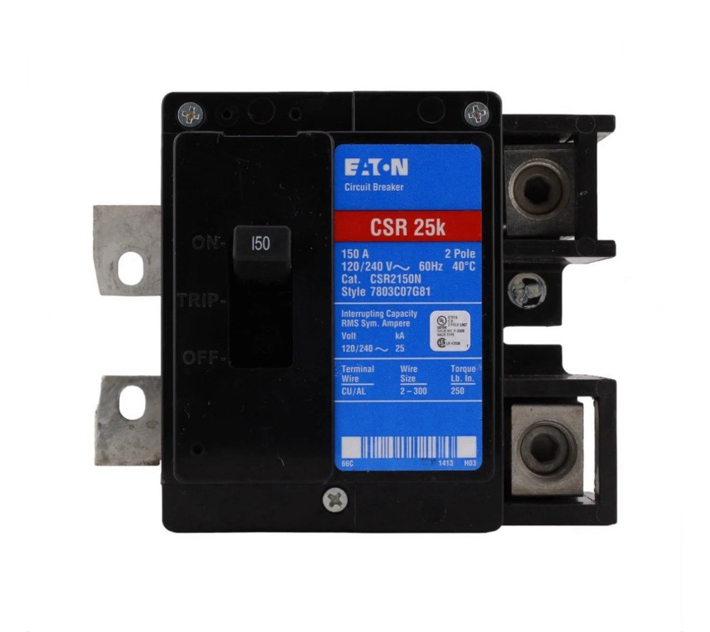 Eaton CSR2150N 150A 2 Pole Main Circuit Breaker 120/240VAC  NEW IN BOX—- FREE📦