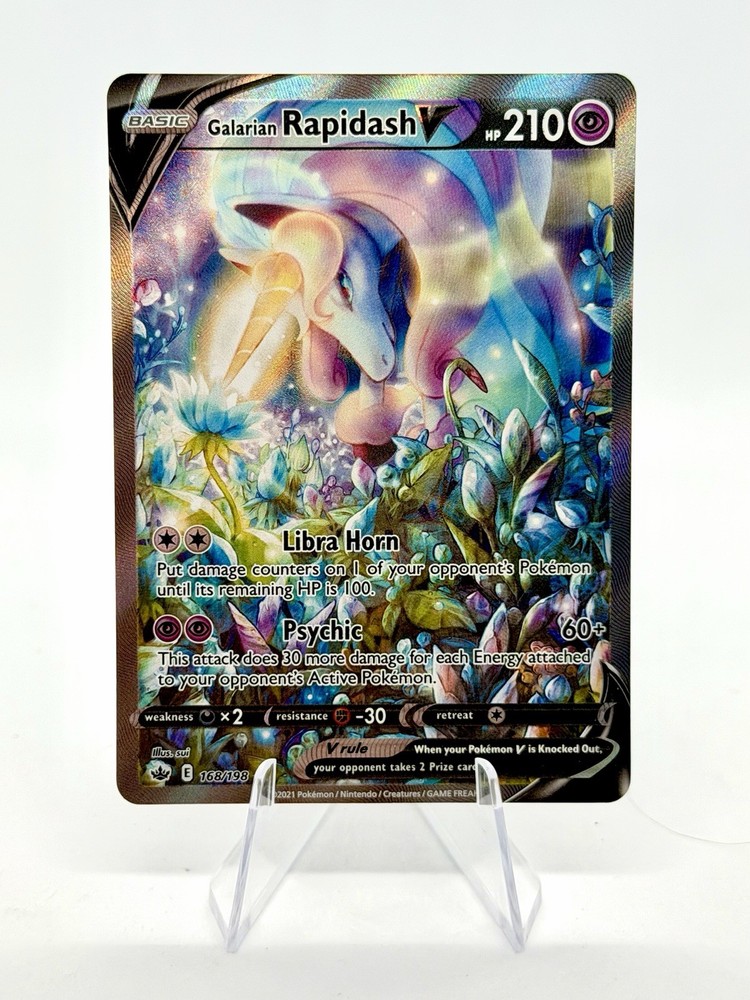 Galarian Rapidash V  168/198 Sword & Shield - Chilling Reign Holo