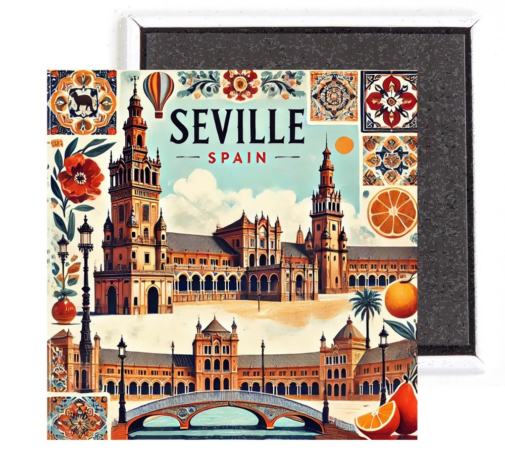 Seville Spain FRIDGE MAGNET travel souvenir