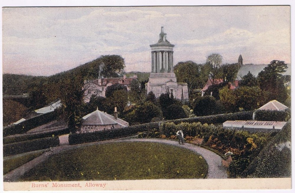 Postcard Alloway Scotland UK Burns Monument