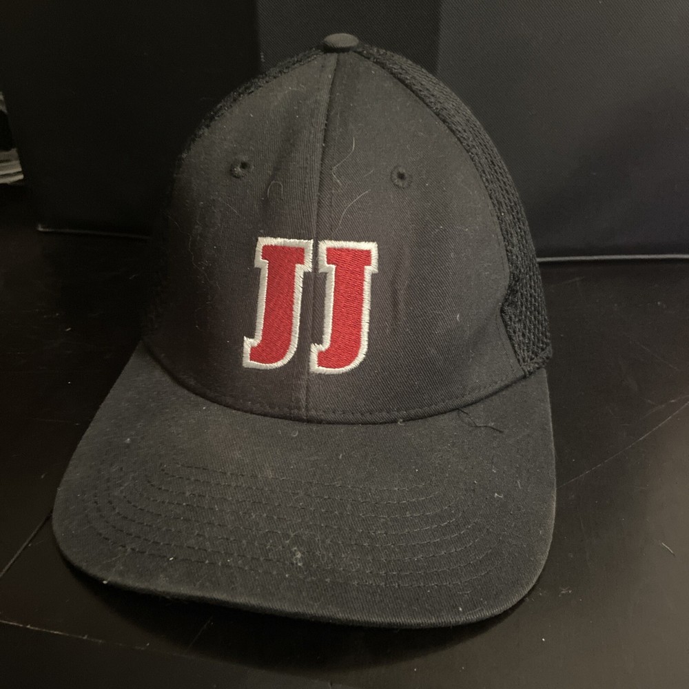 Jimmy Johns Trucker Hat  Mesh Black Cap Logo Employee Crew Work New Era