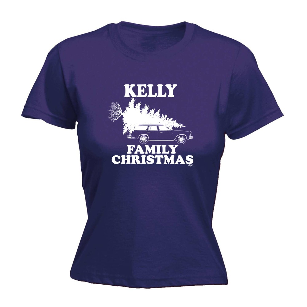 Christmas Family Kelly - Womens T Shirt Funny T-Shirt Novelty gift tshirt