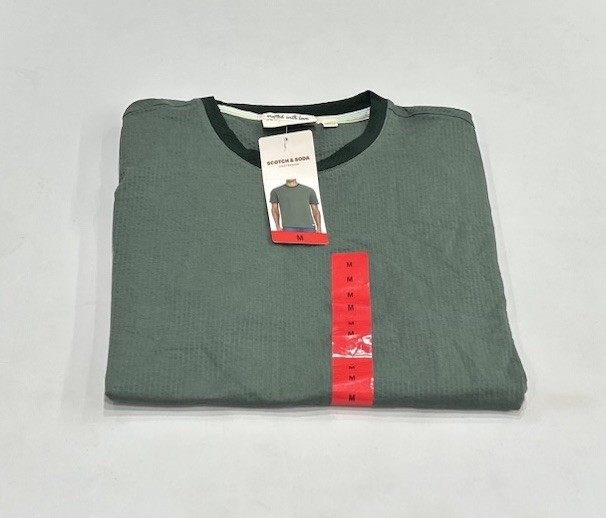Scotch & Soda Amsterdam Men’s Short Sleeve Tee Shirt, Green, Size M