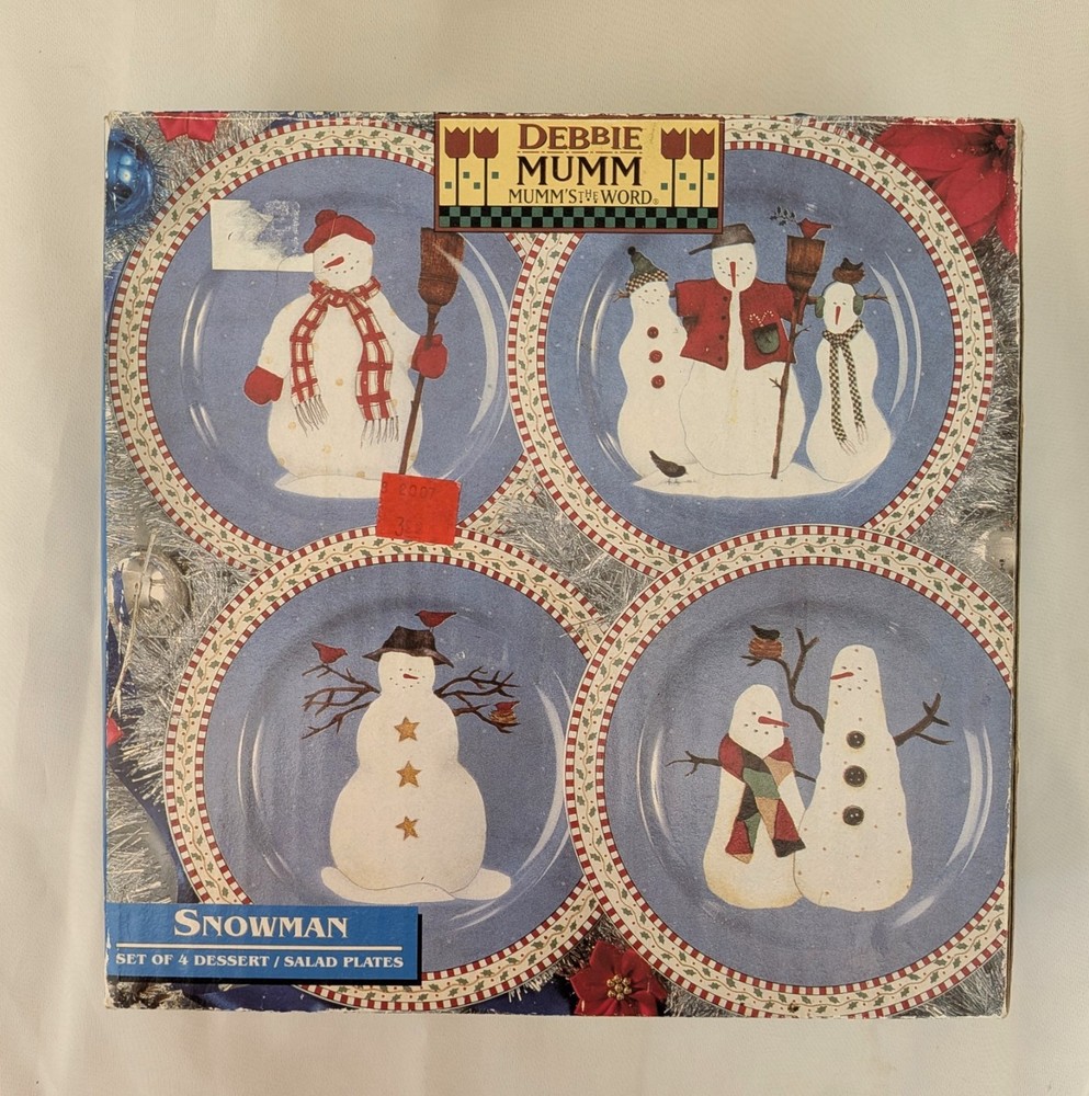 1997 Sakura Debbie Mumm Set 4 Snowman 8