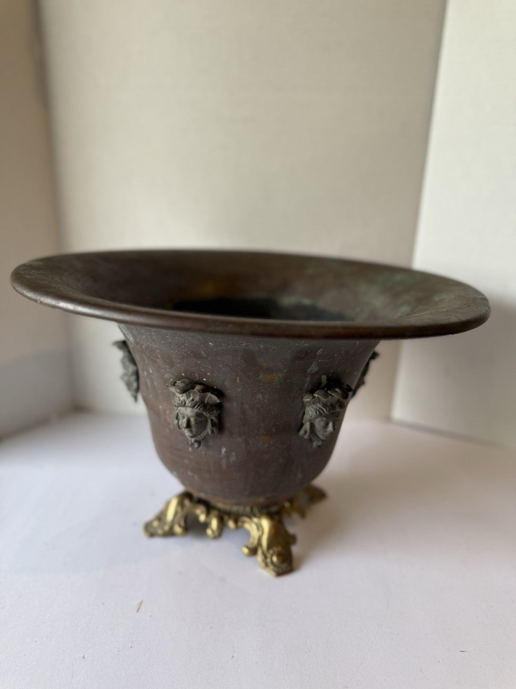 Large Vintage Copper Planter