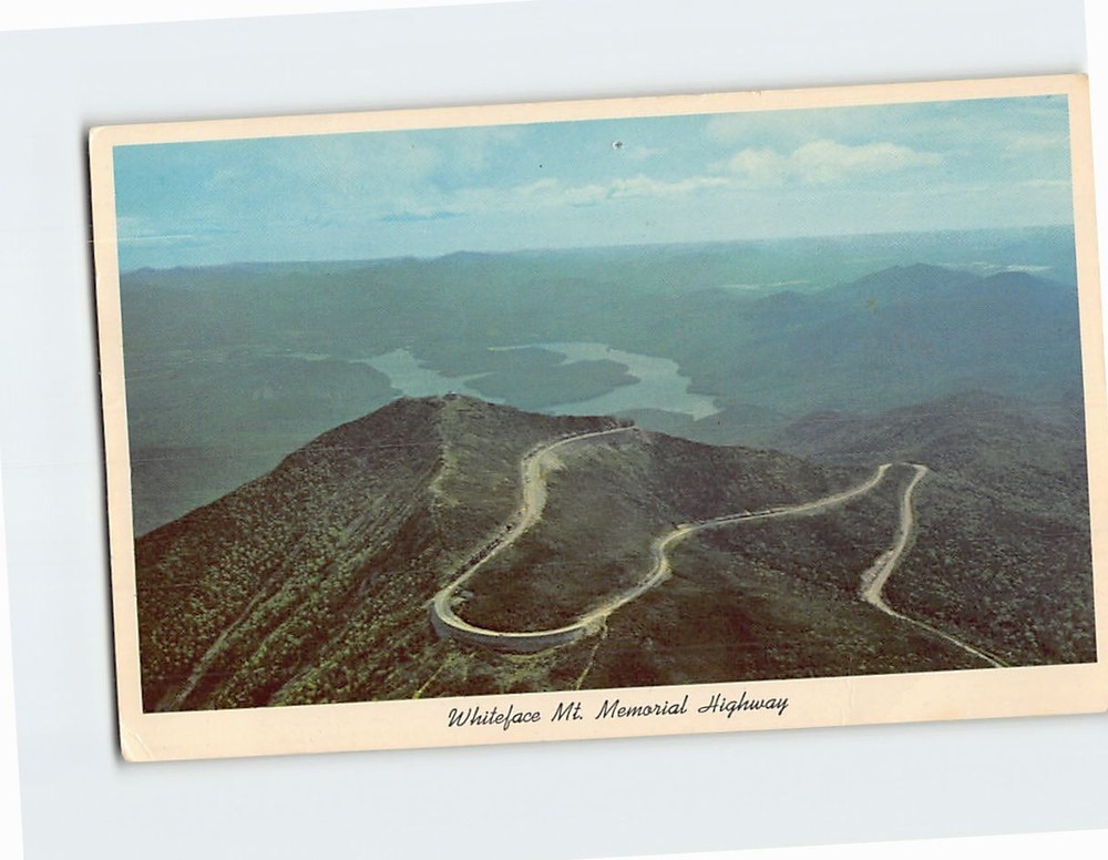 Postcard Whiteface Mt. Memorial Highway Lake Placid New York USA