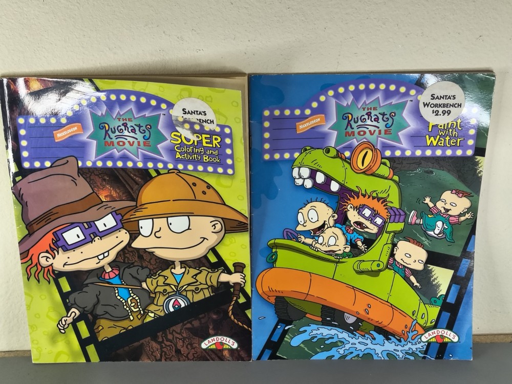 The Rugrats Movie Landoll’s Super Coloring And Activity Book 1998 NEVER COLORED