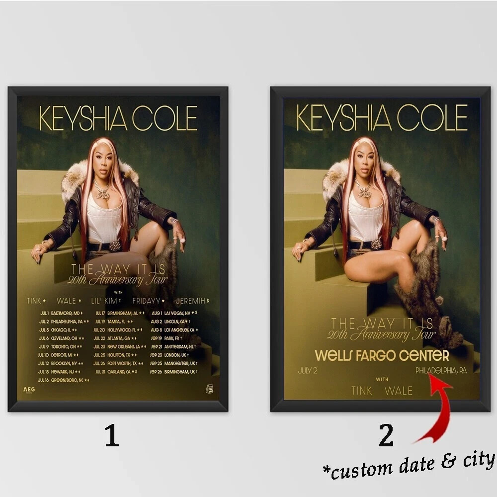 Custom Keyshia Cole The Way It Is 20th Anniversary Tour 2025 Poster