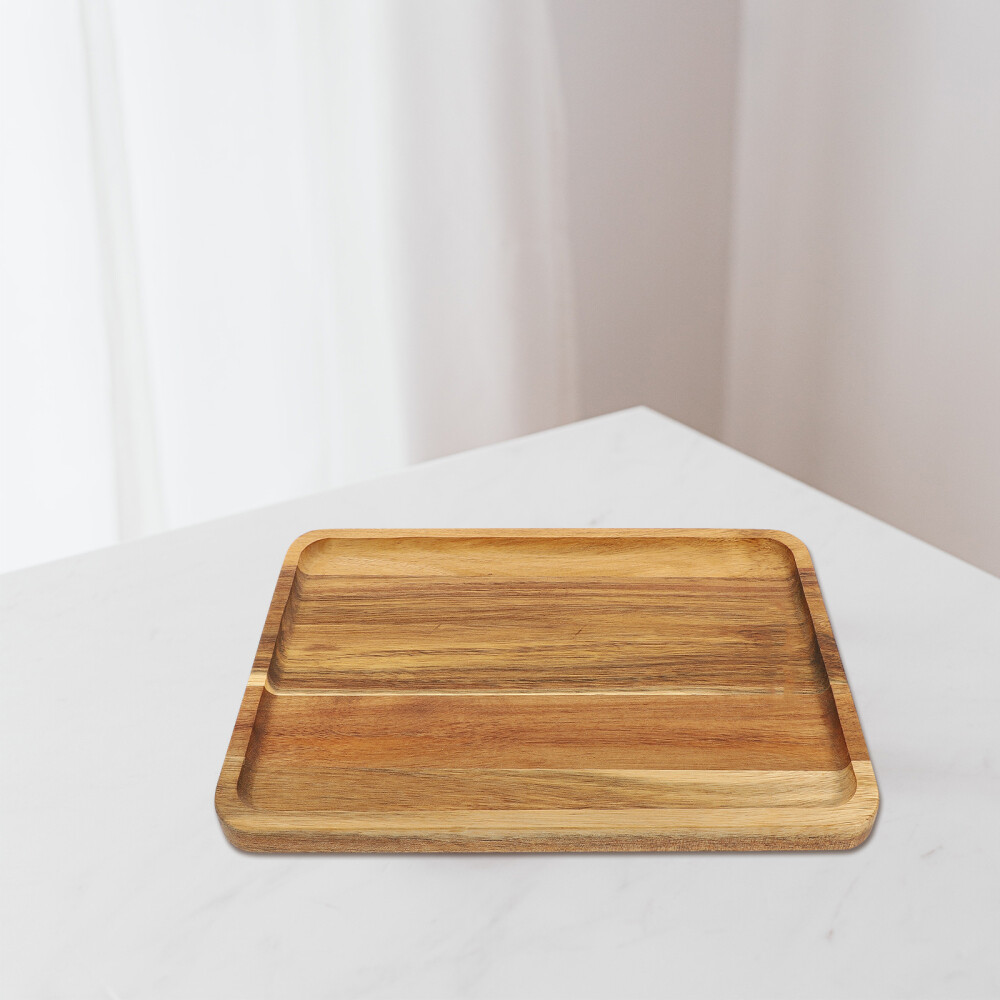 Solid Wood Snack Tray for Desserts Parties and Serving  
