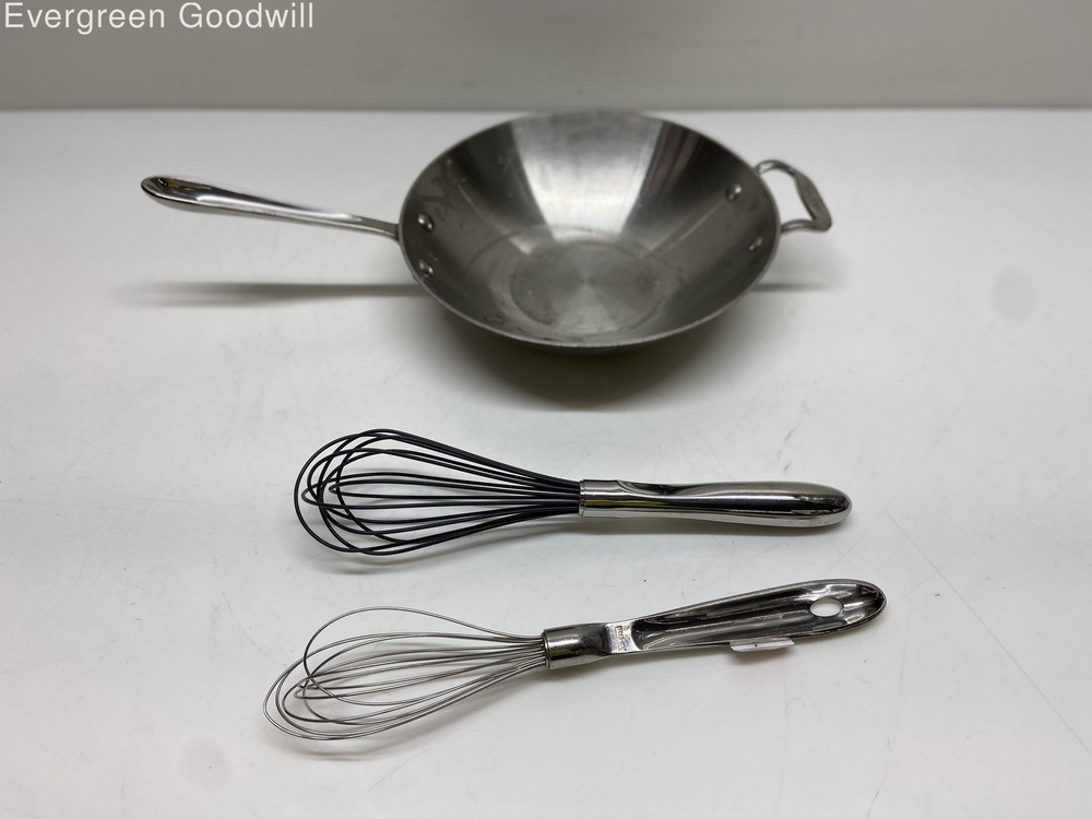 All-Clad Stainless Steel Wok & 2 Matching Balloons