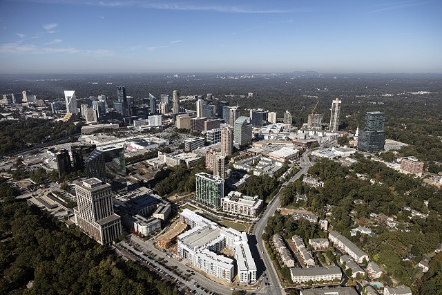 Photo:Atlanta Georgia Buckhead Aerial View 2017 Skyline District