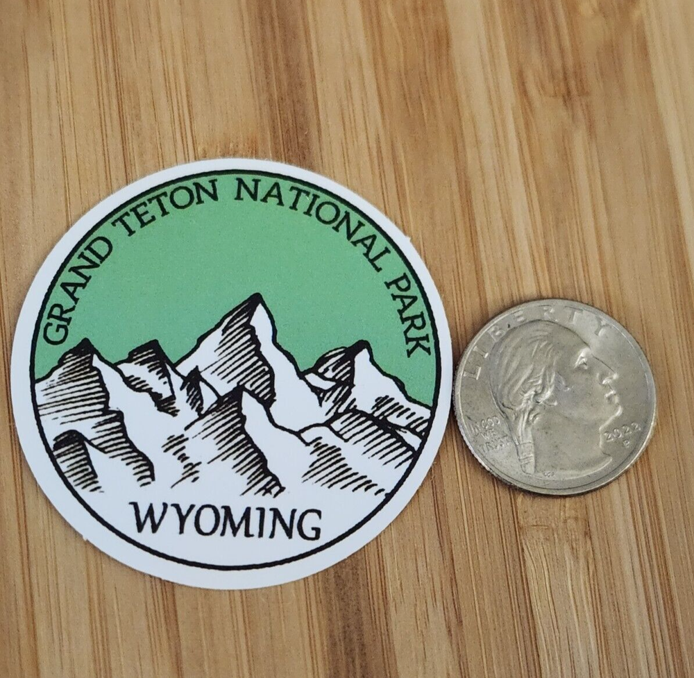 GRAND TETON NATIONAL PARK STICKER WYOMING Camping Hiking Grand Tetons Sticker
