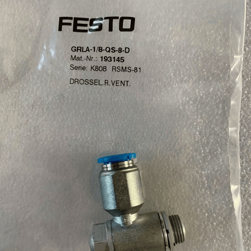 GRLA-1/8-QS-8-D 193145 1PCS FESTO One-way Flow Control Valve