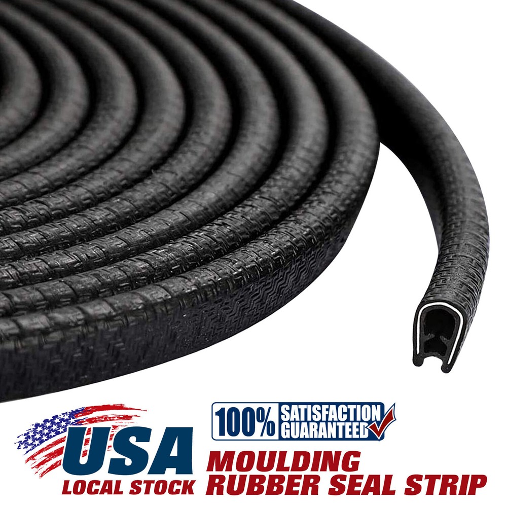 6M Car Door Trunk Edge Trim Lock Guard Moulding Rubber Seal Strip Protector
