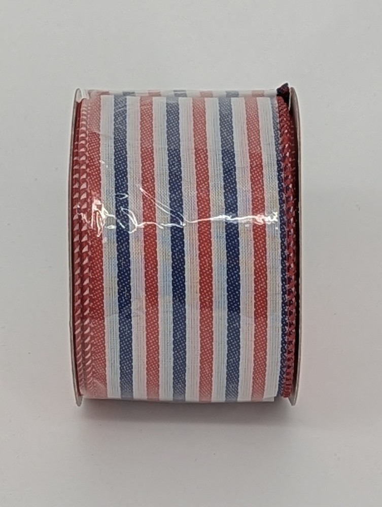 Patriotic Wired Edge Ribbons 2.5