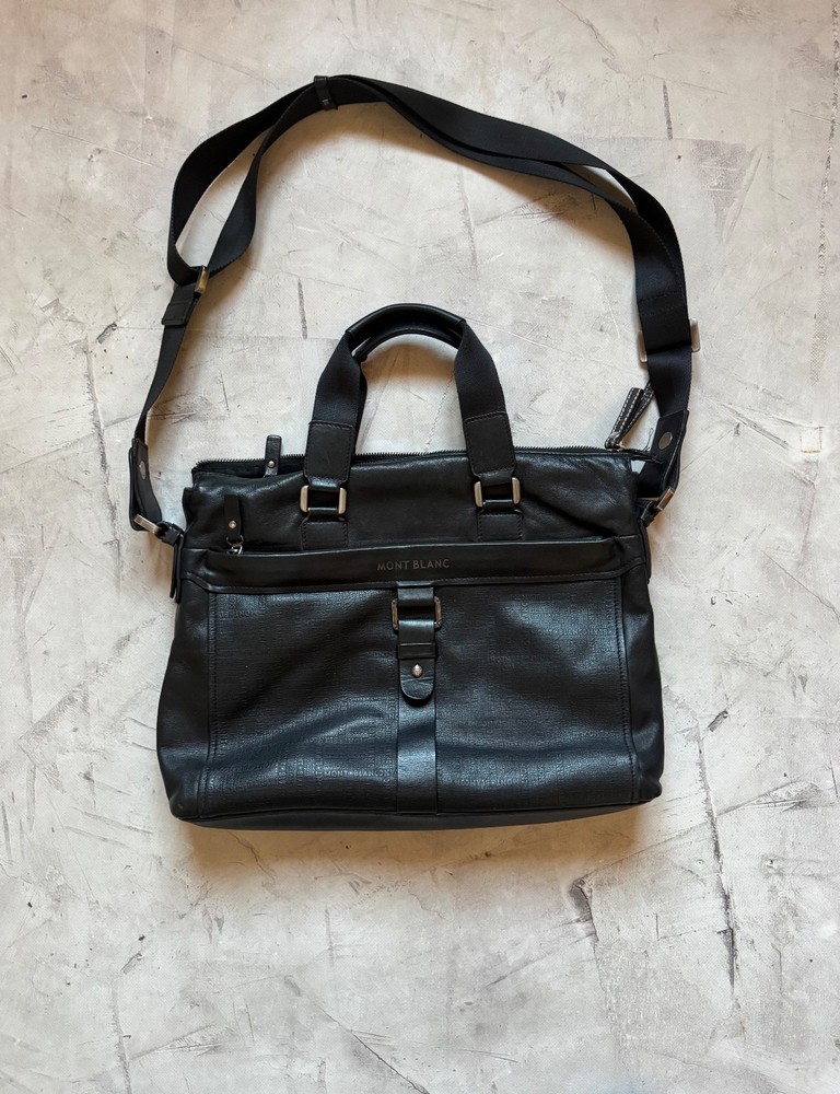 Montblanc Messenger Bag Black Mens