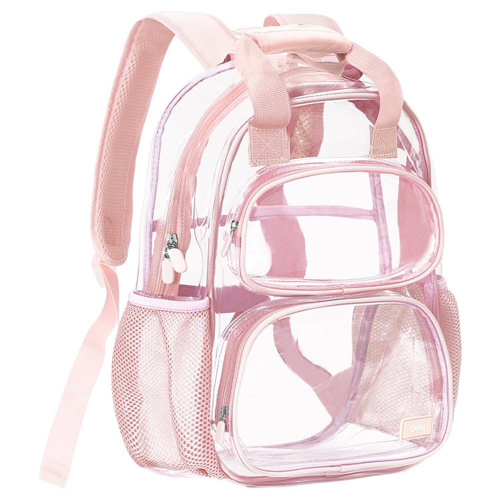 Clear Backpack for School, Heavy Duty PVC Transparent Bookbag for Boys and Gi...
