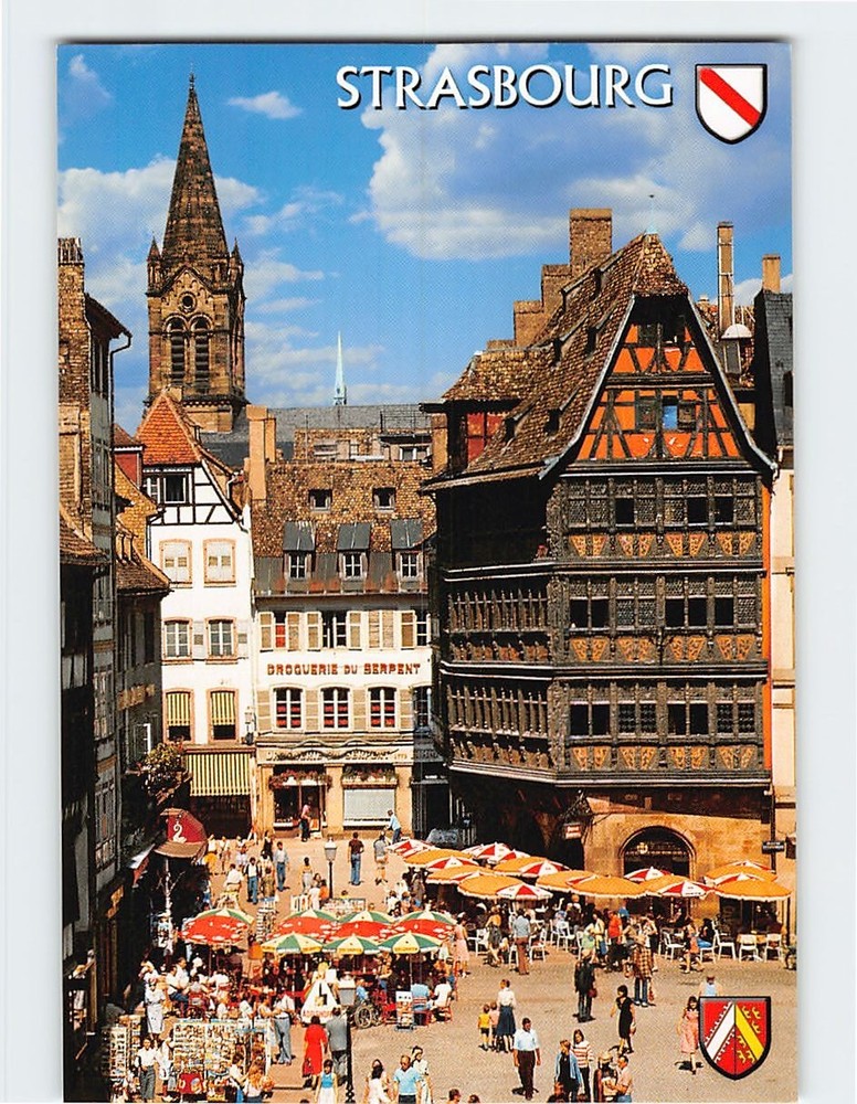 Postcard Scene in Strasbourg France