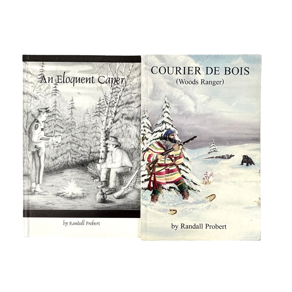 An Eloquent Caper & Courier De Bois SIGNED Randall Probert Maine Game Warden