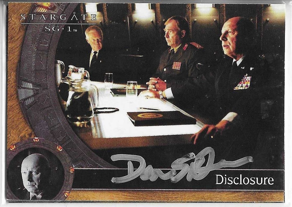 2005 rittenhouse stargate sg-1 season 6 signed card #53 don s. davis