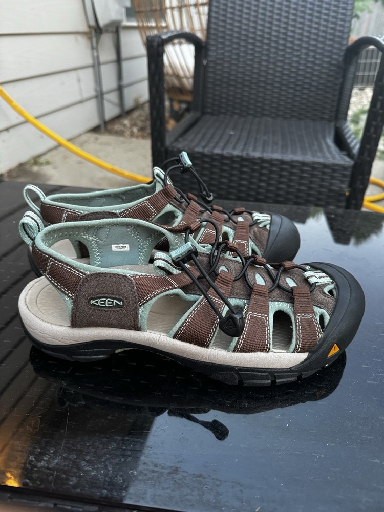 KEEN Newport H2 Sport Sandals Slate Black Walnut Brown Size 9.5