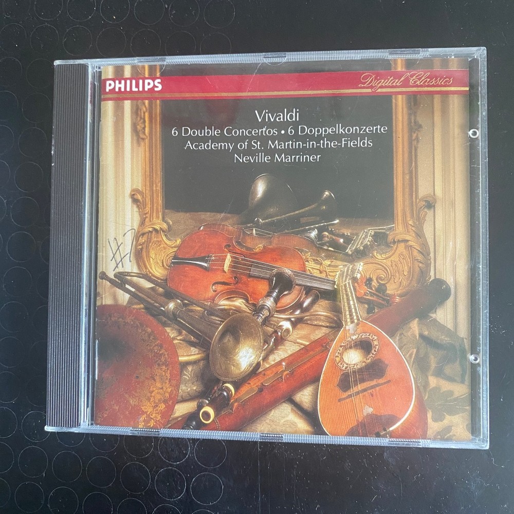 Vivaldi – 6 Double Concertos CD 1985 Classical Philips Marriner ASMF