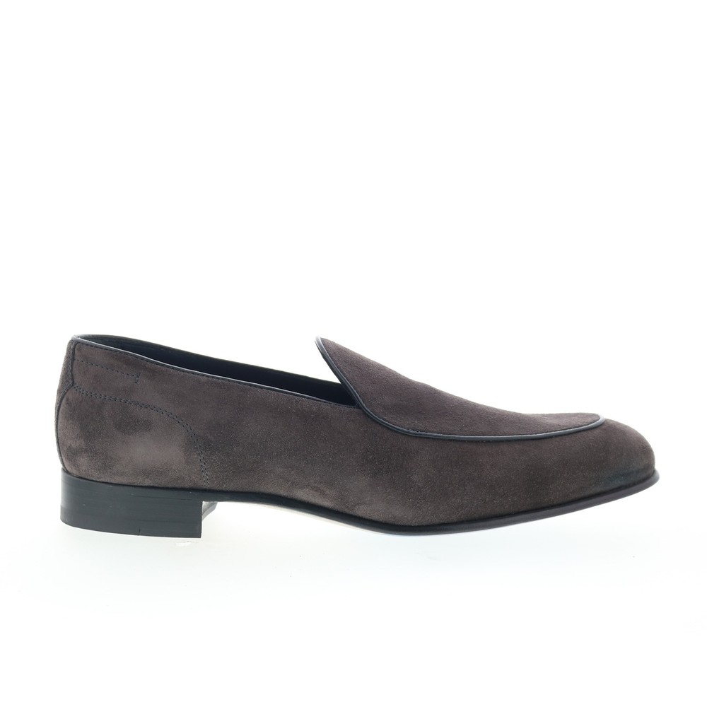 Di Bianco Vomero Suede Mens Gray Suede Loafers & Slip ons Casual Shoes 9.5