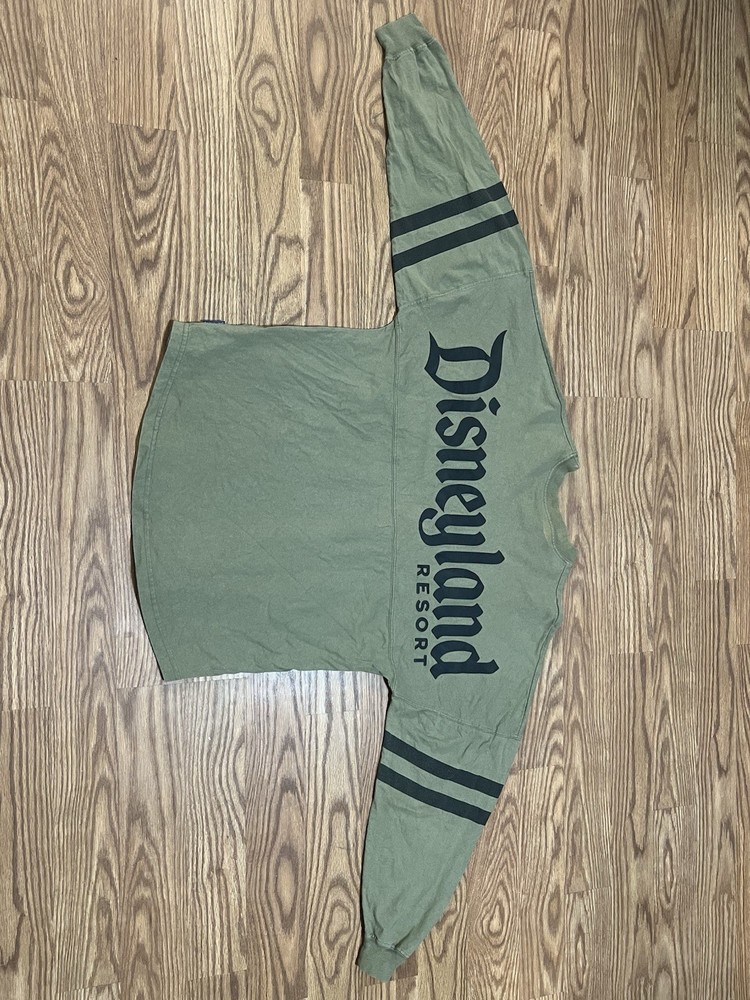Disney Parks Mens Size XL Sage Green Disneyland Resort Spirit Jersey Sweater