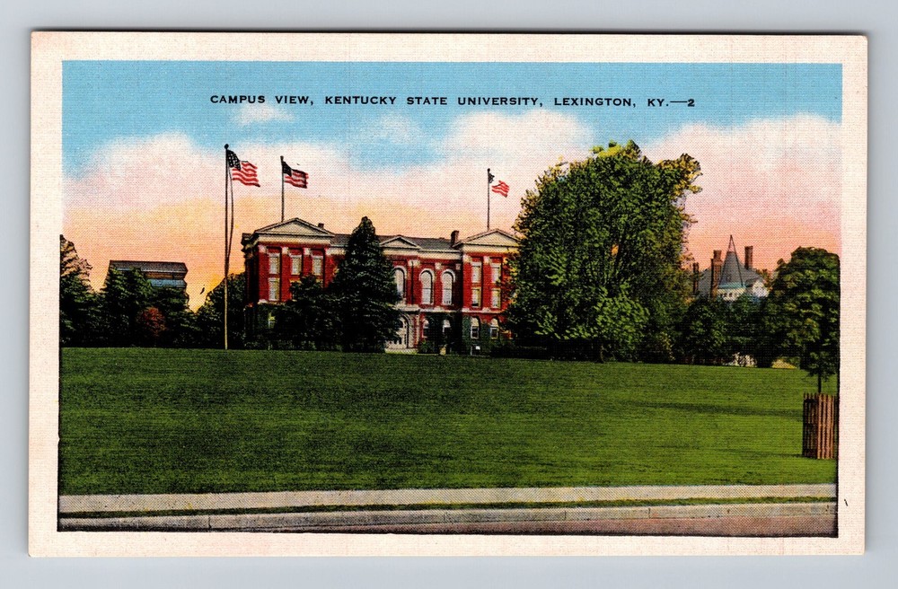 Lexington KY-Kentucky Campus View Kentucky State University Vintage Postcard