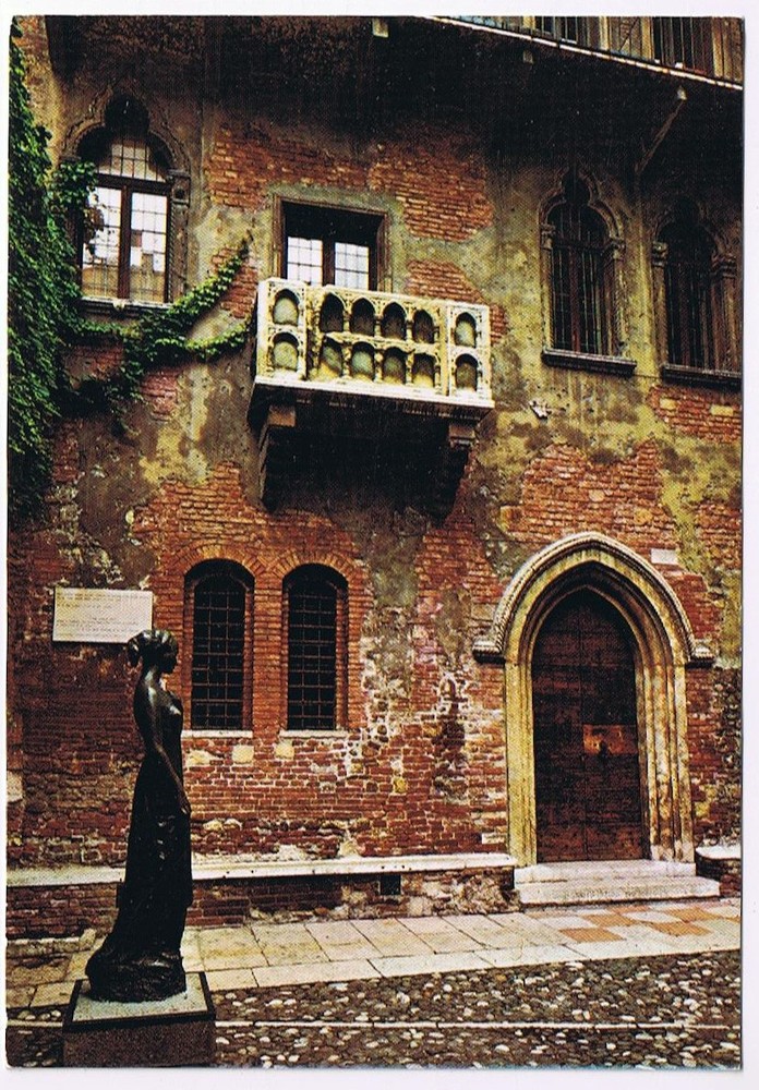 Postcard Juliet's House Verona Italy