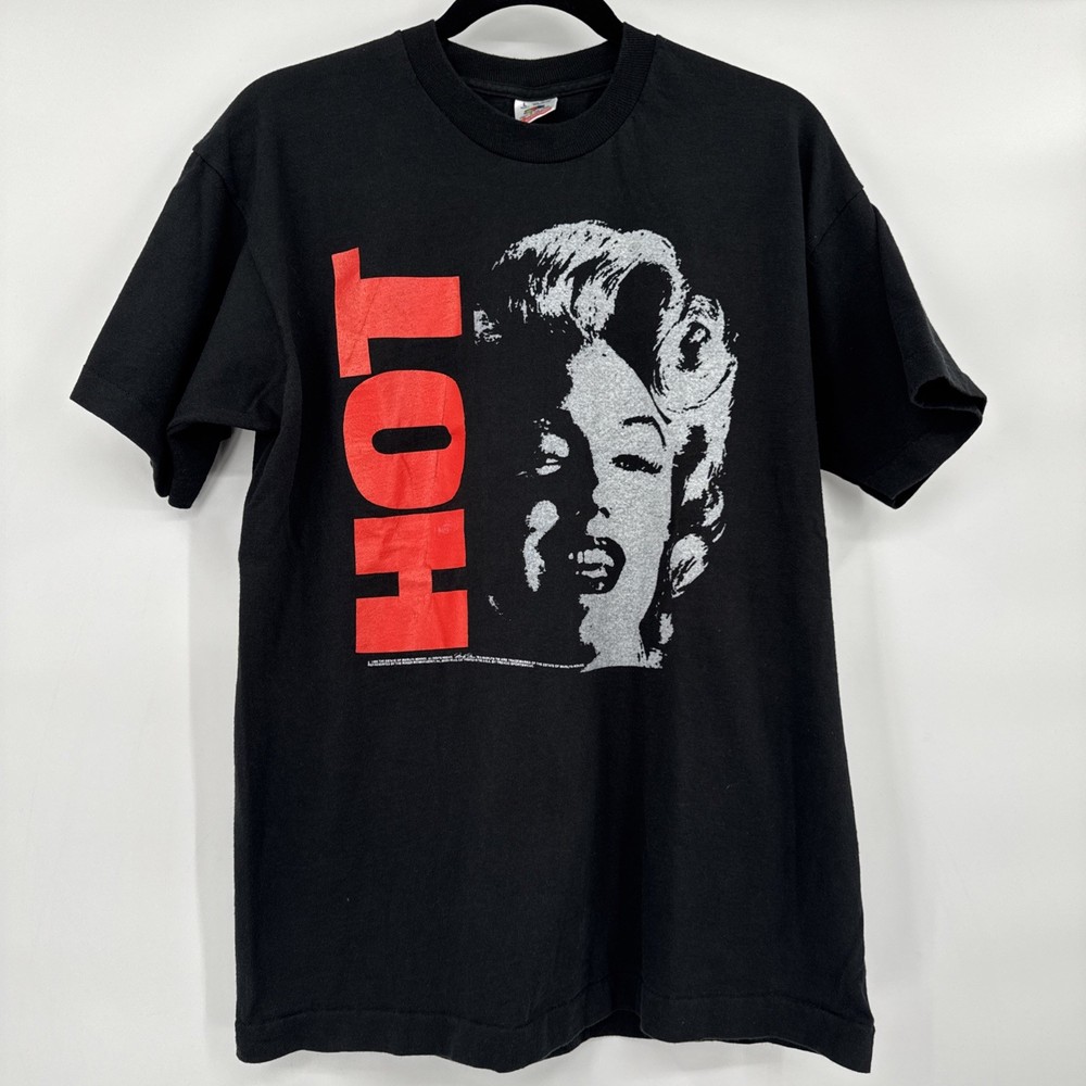 Vintage 90s Marilyn Monroe Shirt Portrait Quote Original Art Large