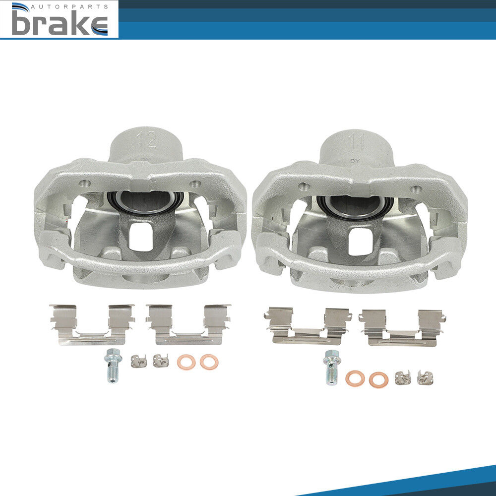 Front Brake Calipers with Brackets Pair for 2005-2015 Toyota Tacoma Driver & Passenger