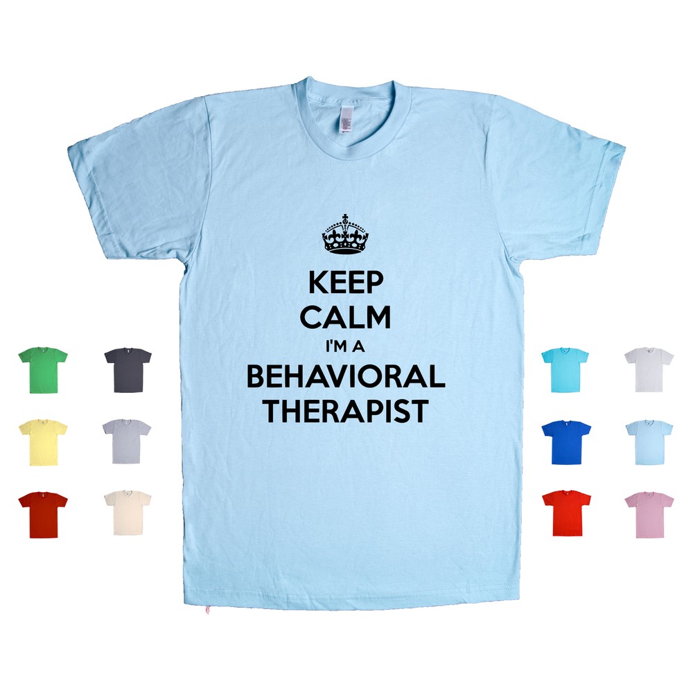 Keep Calm I'm a Behavioral Therapist Mental Health Awareness Tee